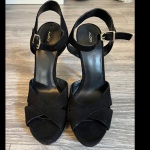 Aldo suede stiletto heels